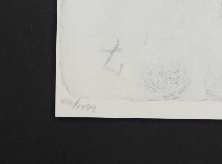 VERY RARE LITHOGRAPH BY SALVIDOR DALI  FROM BIBLE SERIES  DALI BIBLIA SACRA 29- IOSIAS SEPULTUS IN MAUSOLEO PATRUM