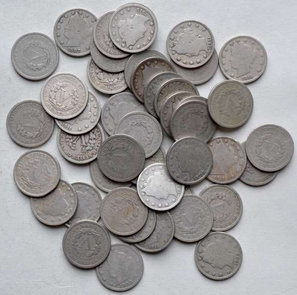 30 Full Rim V Nickels