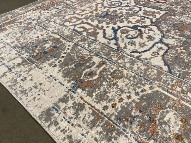 GORGEOUS VINTAGE REPRO DESIGN RUG 6x8