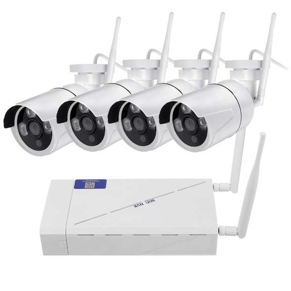 4CH Wireless Wi-Fi 1080P IP Camera
