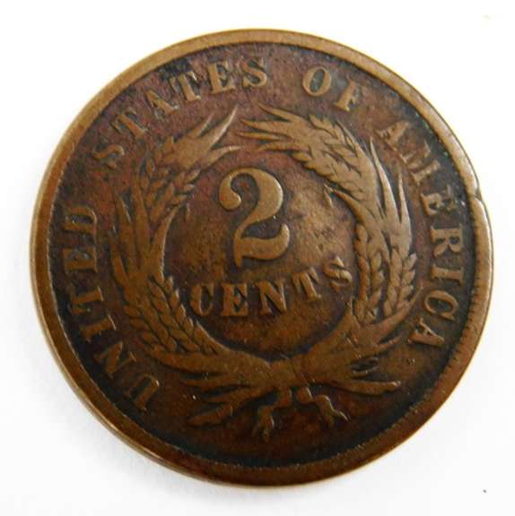 1865 U.S. 2 Cent Coin