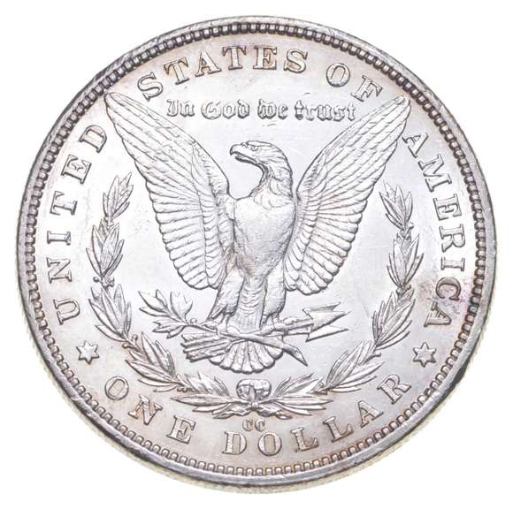 1890-CC Morgan Silver Dollar