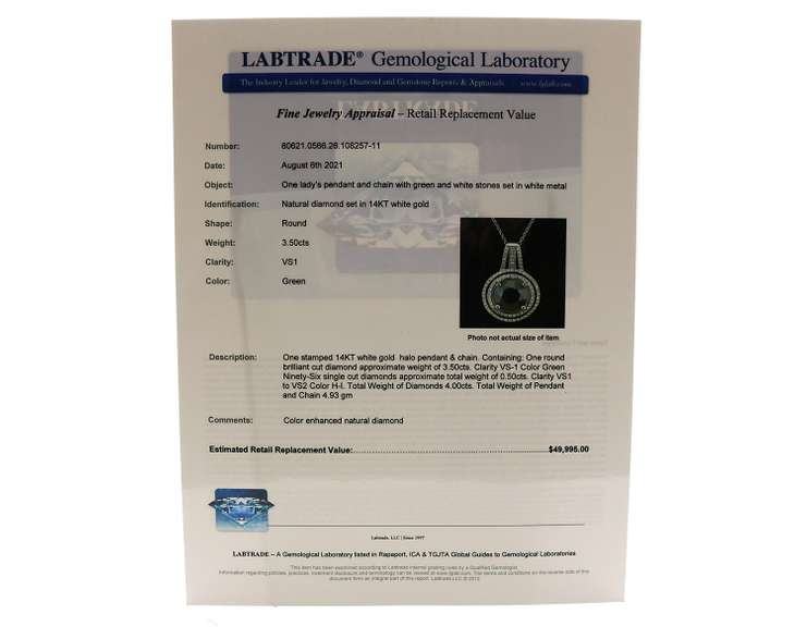 Masterpiece White Gold Diamond Pendant on Chain