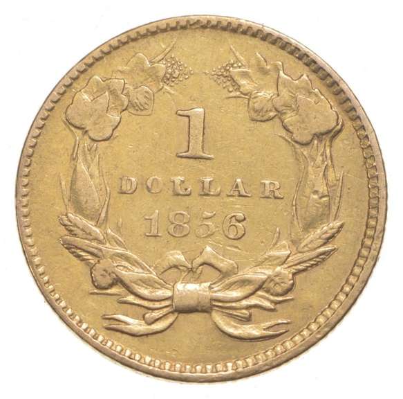 1856 $1 Indian Princess Head Gold Dollar