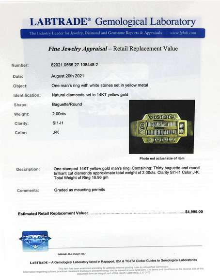 Masterpiece Yellow Gold Baguette and RBC Diamond Ring