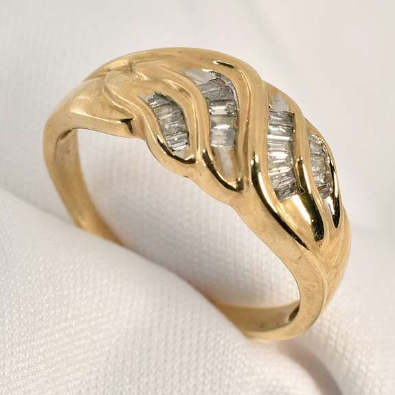 Useful Channel Set Baguette Diamond Ring