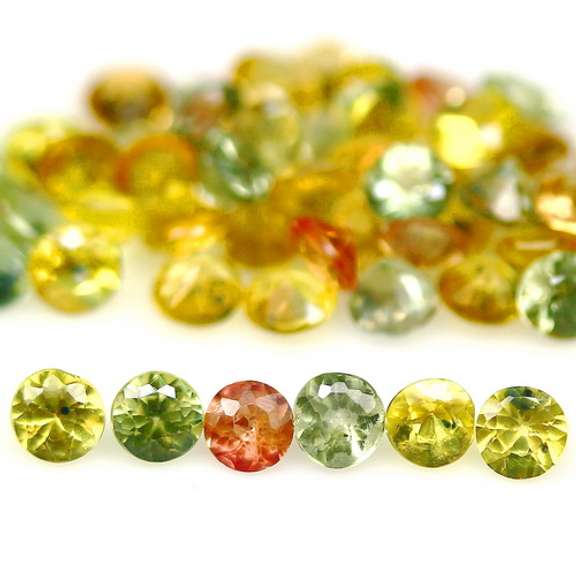 Glittering and bright 6.71ct fancy color Sapphire set