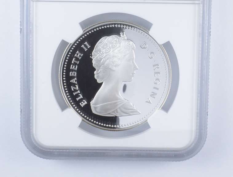 PF70 UCAM 1981 Canada $1 Silver - Trans-Canada Railway - Graded NGC