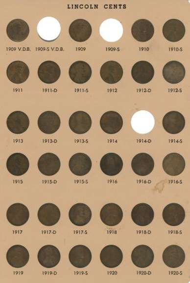 Giant Collection of 261 Diff. Lincoln Cents 1909 to 2010. Album