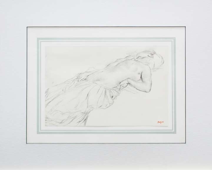 EDGAR DEGAS (AFTER) FEMME DEMI-NUE COUCHEE 1922
