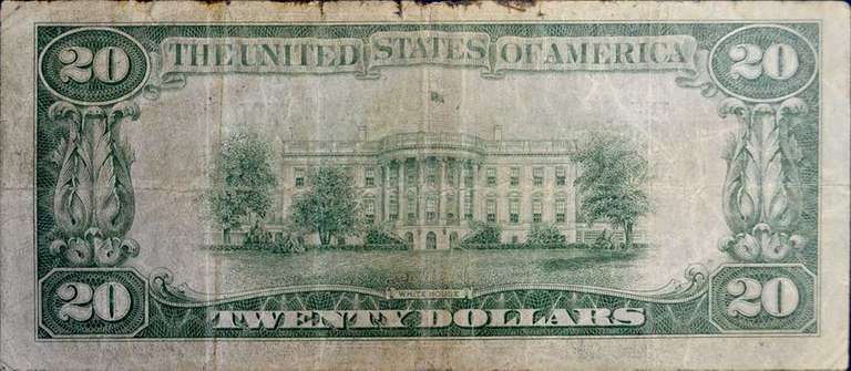 Series 1929 Federal Reserve Bank Of St. Louis Missouri $20 Circulated
