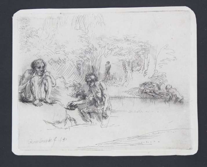 The Bathers (1651) Rembrandt van Rijn  The Bathers (1651)