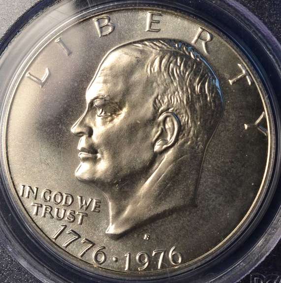 1976-S PCGS MS67 Silver Eisenhower Dollar.