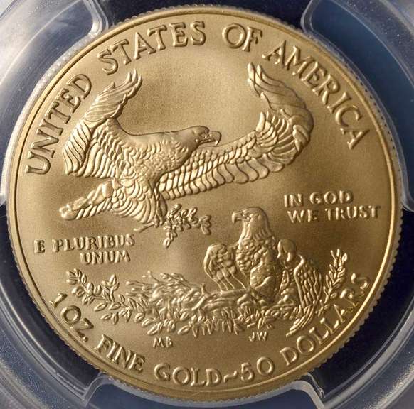 2018-W $50 Burnished Gold Eagle PCGS SP70