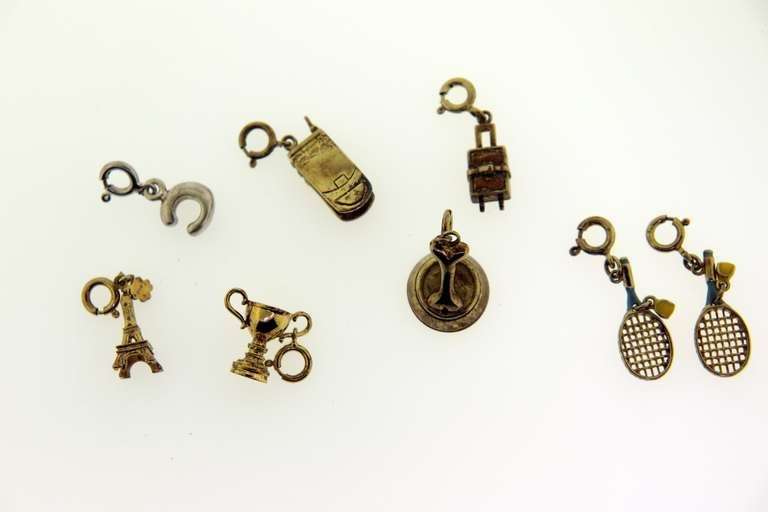 Vintage Sterling Silver Charm Lot