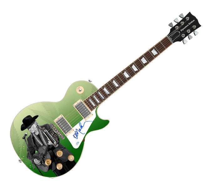 Willie Nelson Autographed Signed Live Graphics Photo Guitar ACOA
