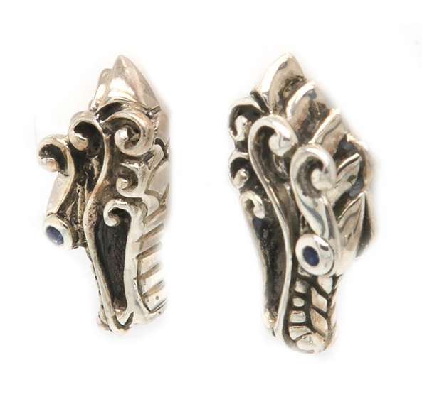 John Hardy Legends Naga Blue Sapphire Stud Earrings
