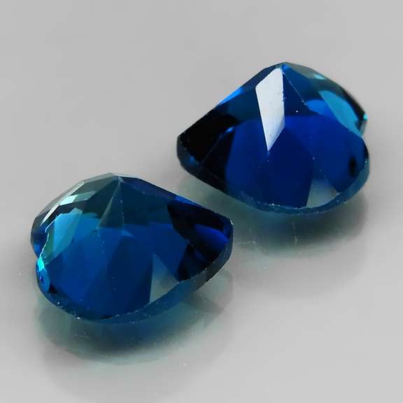 Rich London blue 3.05ct Topaz pair