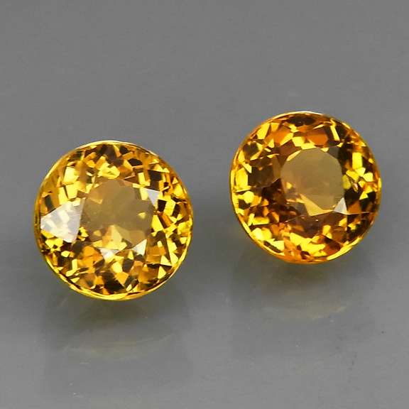 Rare collectors 1.23ct Malaya Garnet set