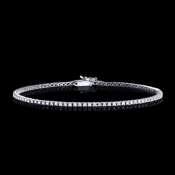 14KT White Gold 1.15ctw Diamond Bracelet