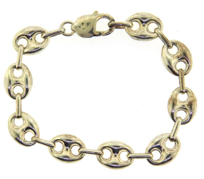 Italian Sterling Silver Argento Link Bracelet