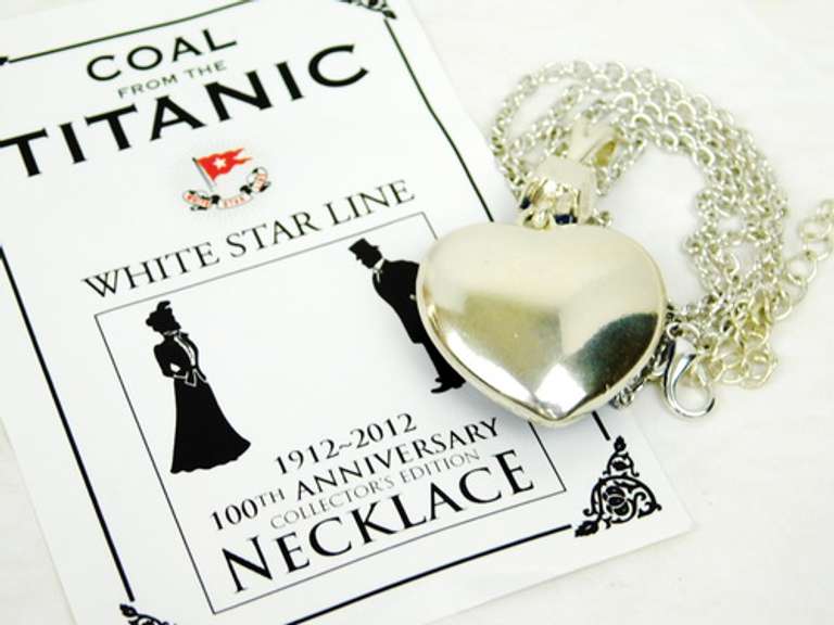 Coal from the Titanic Collector's 100th Anniversary Necklace