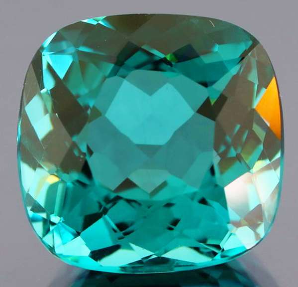 35.51ct top blue green hue created Amethyst