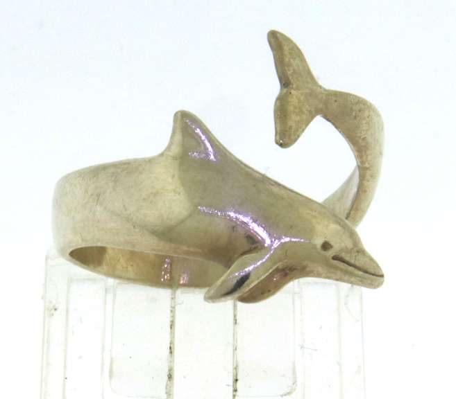 Sterling Silver Dolphin Ring