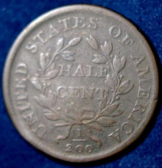1808 Draped Bust Half Cent Circulated