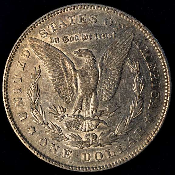1878 Morgan Silver Dollar 7TF 78' Reverse, AU.