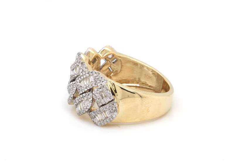 Brand New 10kt Yellow Gold Diamond Band Ring