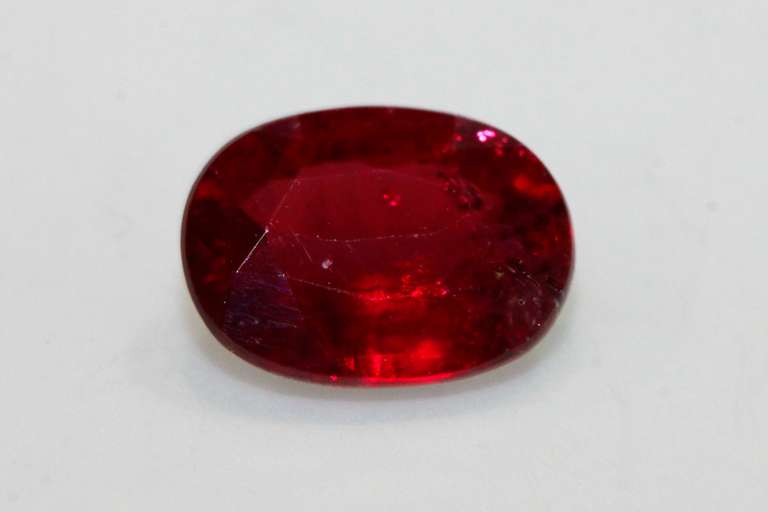 Vivid Natural Burmese Ruby  - 0.98 ct.