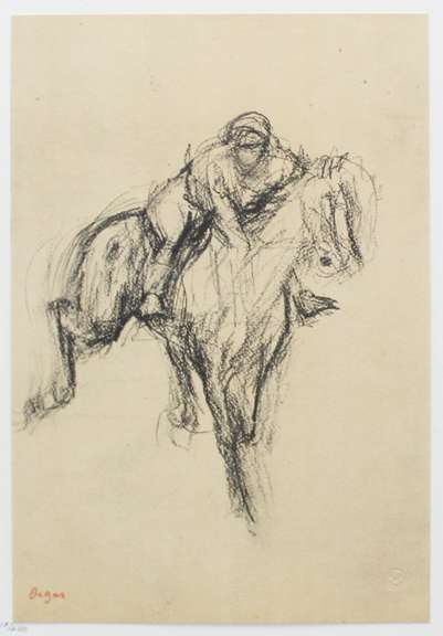 EDGAR DEGAS (AFTER) JOCKEY SUR UN CHEVAL AU GALOP  DEGAS (AFTER) JOCKEY SUR UN CHEVAL AU GALOP