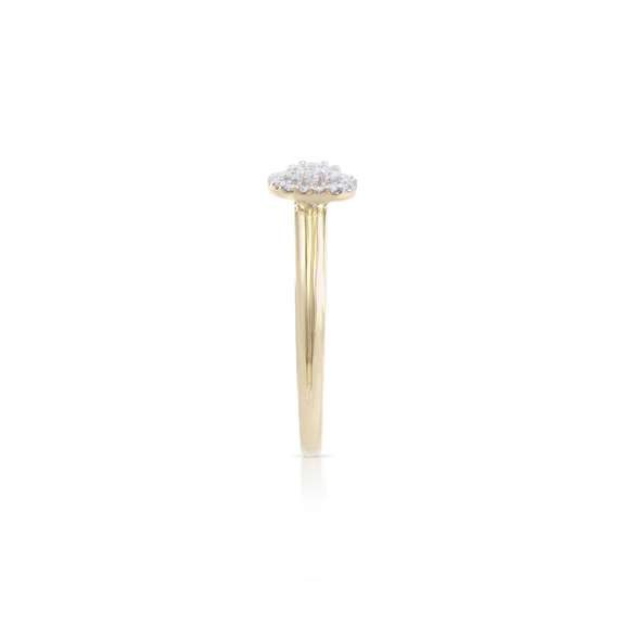 14KT Yellow Gold 0.24ctw Diamond Ring