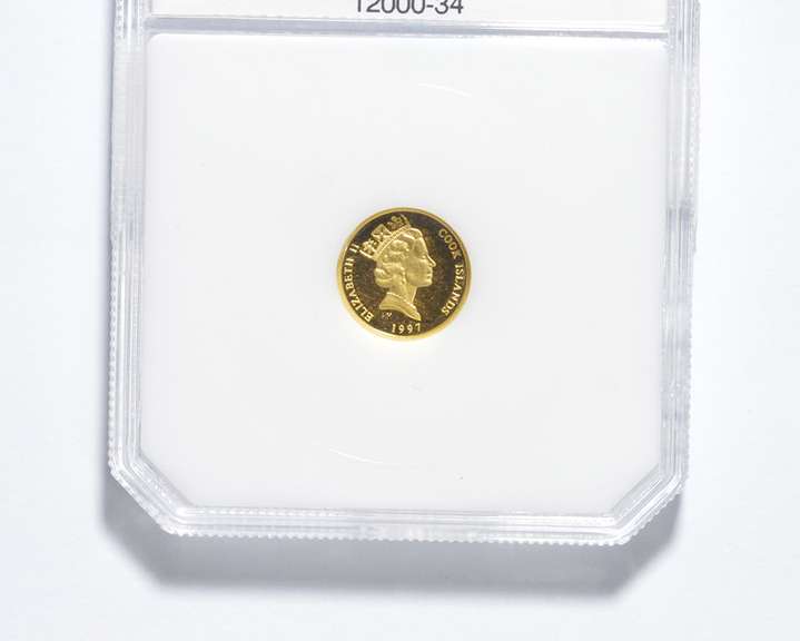 1997 Cook Islands 25 Dollars - Tiger - .999 Fine Gold