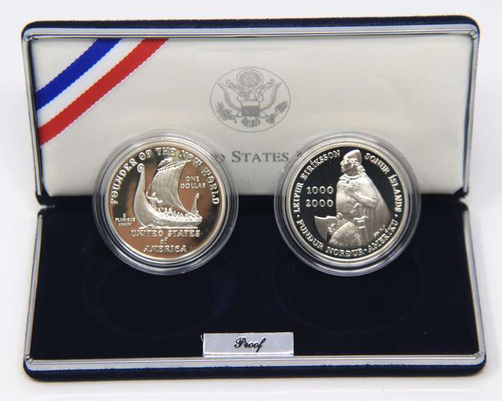 2000 Leif Erickson Millennium 2 Pieces Set