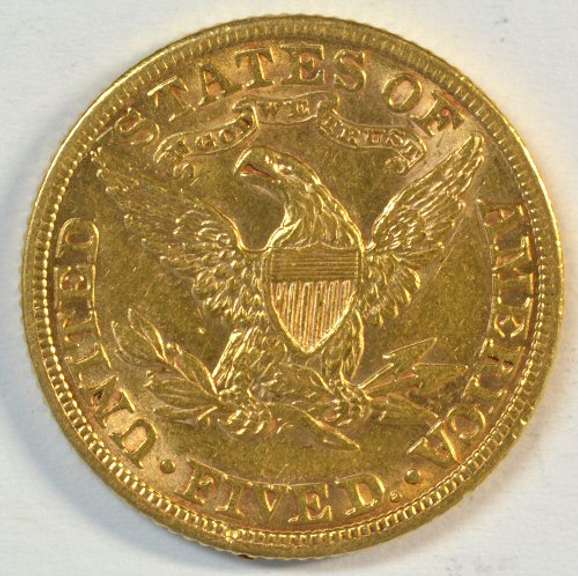 Great-looking 1901 US $5 Liberty Gold Piece. Fresh
