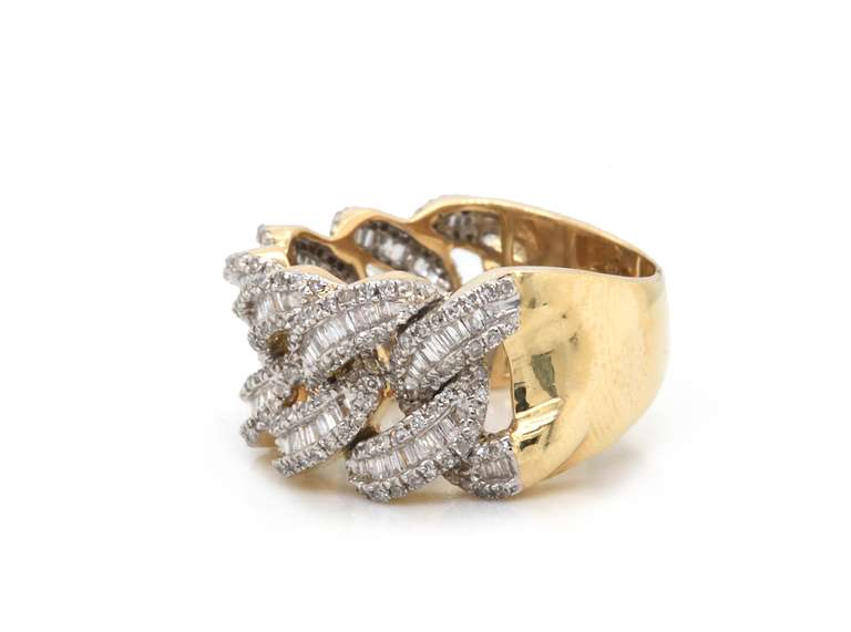 Brand New Yellow Gold Diamond Band Ring in 10kt