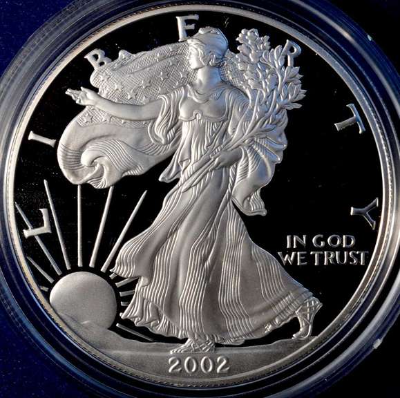2002 Proof American Silver Eagle.
