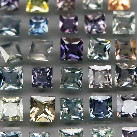 Dazzling 4.75ct set of UNHEATED Songian Sapphires