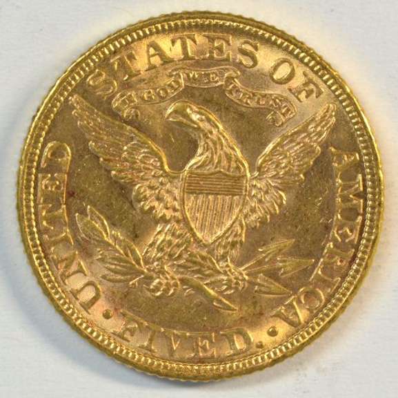 Blazing Choice BU 1882 US $5 Liberty Gold Piece