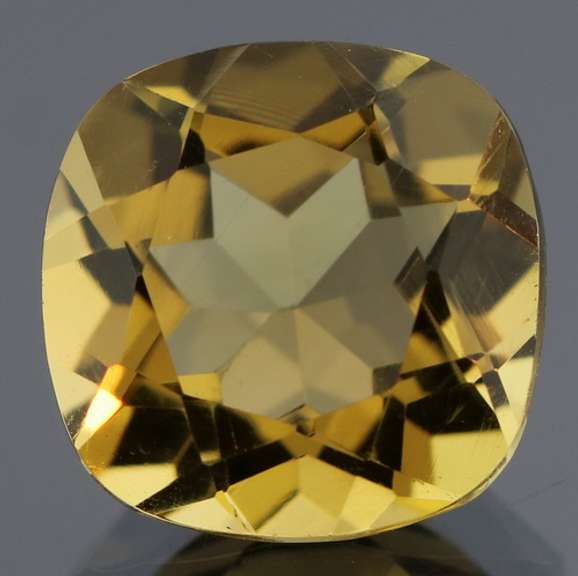 Glistening 5.28ct cushion cut honey Citrine