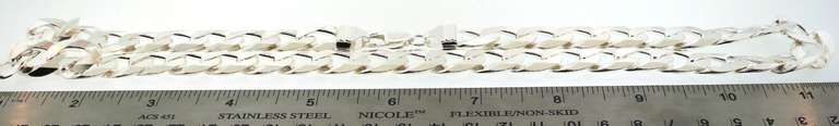 Thick Italian Sterling Silver Curb Chain Necklace