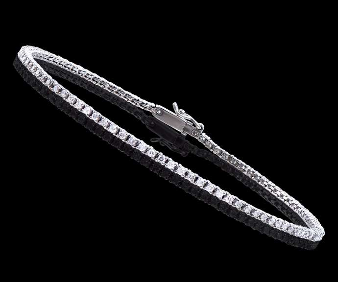 14KT White Gold 1.15ctw Diamond Bracelet