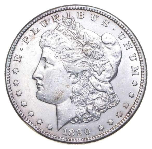 1890-CC Morgan Silver Dollar