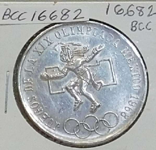 Mexico 25 Peso 1968 Olympics Sil 720 fine