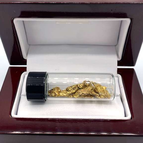 Dense Nuggets of Pure Gold in Vial
