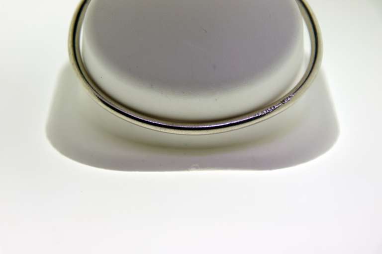 Sterling Silver Thin Initial Cuff Bracelet