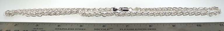 Mesmerizing Sterling Silver Wheat Chain Necklace