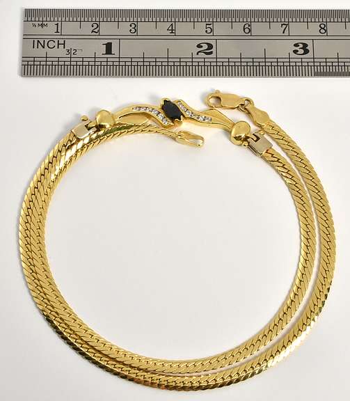 Stunning 18K Sapphire & Diamond Necklace
